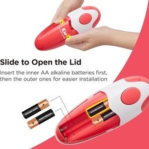 Kitchen Mama Electric Can Opener OS One-Touch Hands-Free Plastic Red Solid